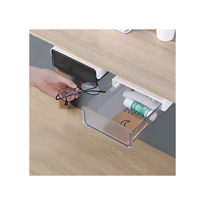 Buy COZYWELL Under Desk Drawer, Attachable Under Desk Storage, Hidden