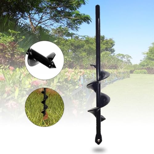 Broca Furo Espiral Perfurar Buracos Profundos Solo Terra Plantas Horta Perfurar Solo Broca helicoida