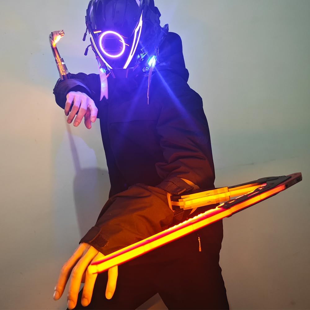 IUUBVV Future LED Cosplay Mantis Sword, Mantis LED Sword Model for Halloween Costume Props