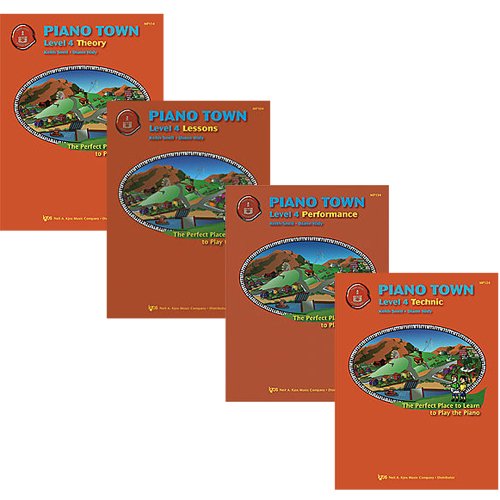 Piano Town Level 4 Piano - Four Book Set - Lesson, Theory, Performance and Technic      Sheet music