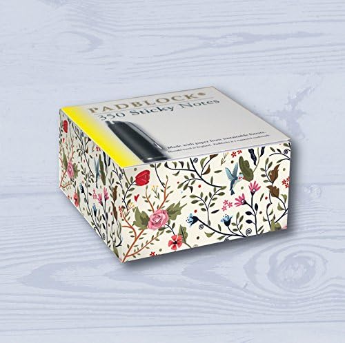 Padblocks Sticky Notes Message Pad - Little Flowers and Humming Bird