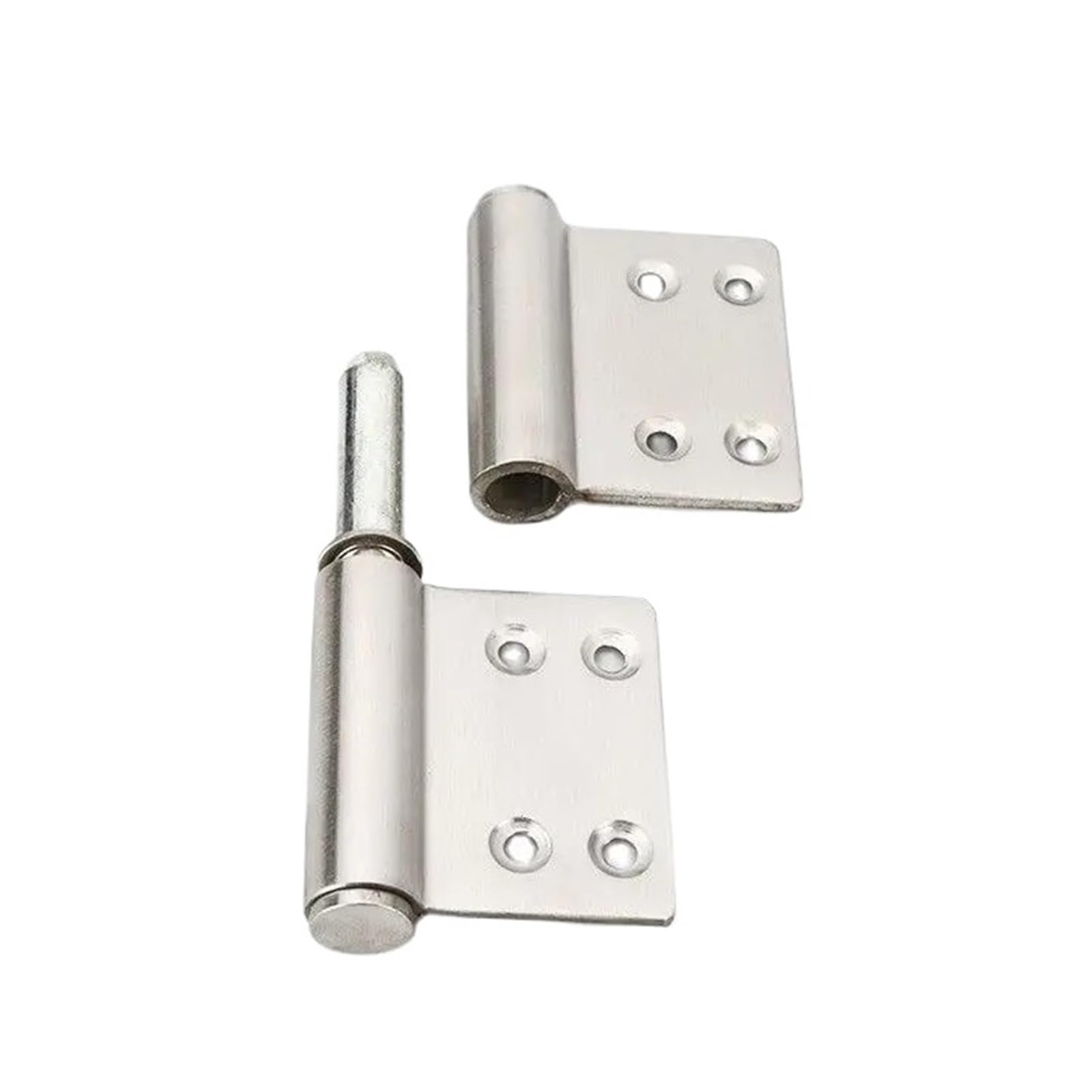 Ujzgbxqvshm One Color Folding Door Hinge,4 Inches Thickened Stainless Steel Detachable Inch Anti-Theft Escape Fire