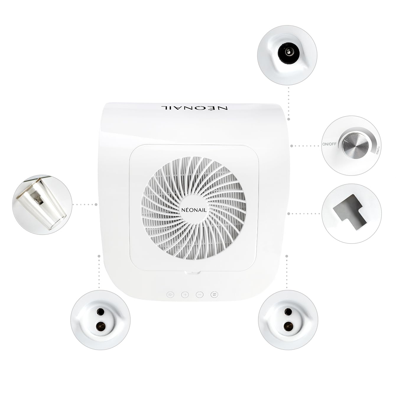 NÉONAIL Futuro Dust Collector - Fresa per unghie per manicure e pedicure