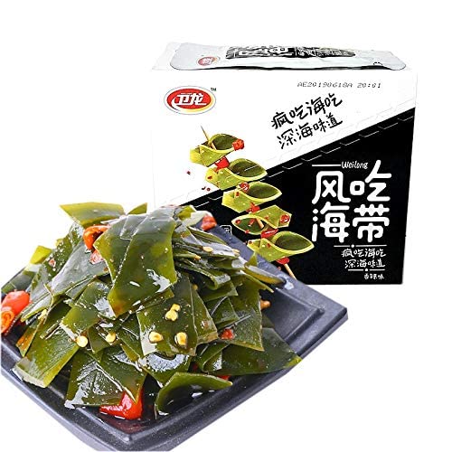wa sai luoWeiLong Latiao, Damianjin Spicy Gluten, 魔芋爽 魔芋丝 Wei Long Konjac 20 Sachets / 360g Chinese Snack,Wind eat kelp, Spicy Potatoes Casual Snacks (Spicy Kelp 20g×20 Bags)