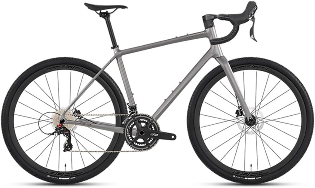 700C Gravel Bike Frameset 45/48/51/54cm Aluminum Alloy Road Bike Frame with Carbon Fork Thru Axle 12 * 100mm/12 * 142mm Disc Brake Frame Lightweight