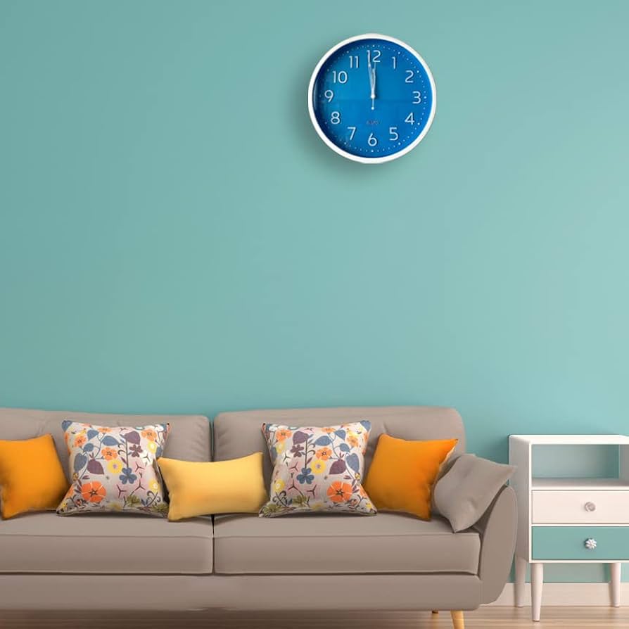 ブルートゥース 掛け時計 BLUTO ハンドメイド木製ブルートゥース 掛け時計 直径30cm 壁掛け時計 おしゃれ 掛時計 北欧 時計 インテリア (ホワイト)