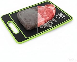 Quick Defrosting Tray for Frozen Meat - Conductive Aluminum Rapid Thaw Plate, Safe Thawing Kitchen Gadget for Home - Natural Heating Defroster Board with Non-Stick Surface, Doubles as Cutting Board