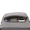 Ruschen Umhängetasche Herren aus Canvas, Hochwertige Herrentasche, Laptoptasche für 15,6 Zoll Laptop, Schultertasche/Kuriertasche/Messenger Bag, Grau #4
