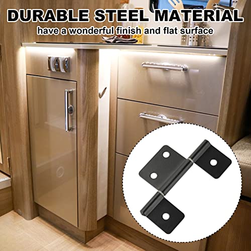 Three Leaf Non-Mortised Hinge For Mobile Home & Rv Interior 8 Packa Black Door Hinges With Screws #TOP3