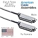 American Cable Assemblies 25 Pair Telco Cat 3 24AWG AMP Male to Male 50'