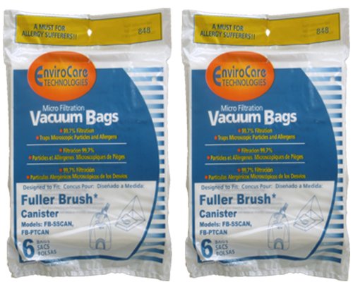 12 Fuller Brush Canister Tank Vacuum Cleaner Allergen Bag 06155 Model FB-Sscan FB-PTCAN