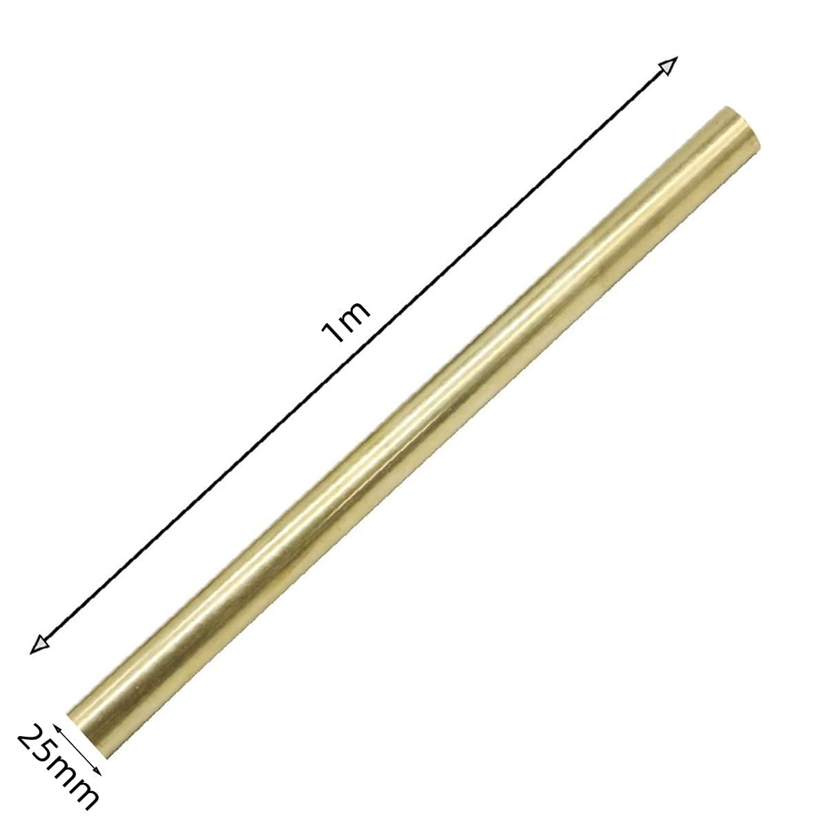 Pręt okrągły z litej miedzi, mosiężny pręt okrągły do ​​tokarki DIY i spawania 22-30 mm x 1 m(23Mm*1M)