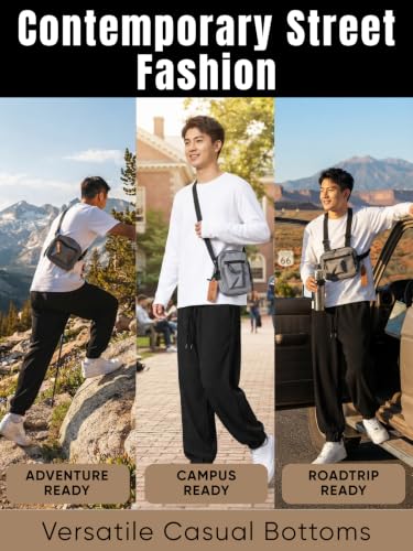 Image of GRECIILOOKS Men's Cotton Cargo Track Pants - Loose Fit Joggers for Men | Korean Style Travel & Lounge Wear with Pockets (Available in Plus Size)