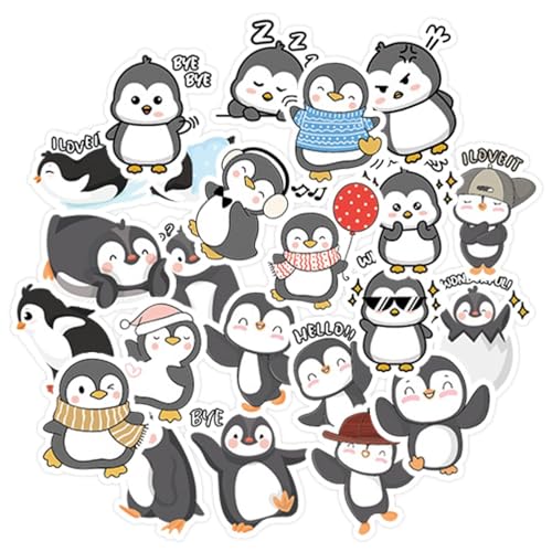 HDGSAFD 92 Pinguin-Aufkleber, kreative Cartoon-Notizbuch-Scrapbook, DIY-Tassen-lustige Aufkleber