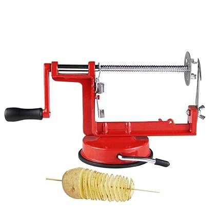 3 in 1 Kitchen Sink Stainless Steel Potato Carrot Slicer Spiral French Fry Cutter Shredder Tornado Cutter