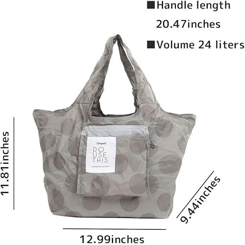 Miniatura 2 de Bolso de compras reutilizable medio ligero de nylon compacto de los bolsos de compras del ultramarinos