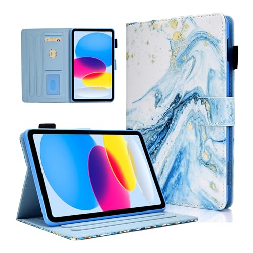 AUSMIX Case for iPad (A16) 11th Generation 11 inch 2025, iPad 10th Generation 10.9 inch 2022, Cute PU Leather Stand Cover