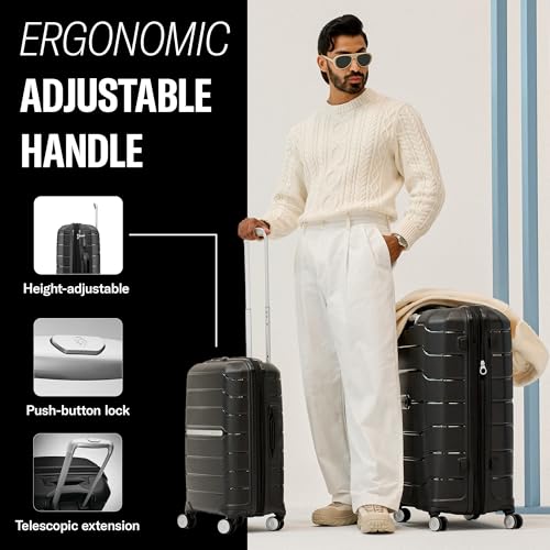 Image of Samsonite Freeform Hardside Expandable with Double Spinner Wheels, Navy, 2-Piece Set (Carry-on /Large), Freeform Hardside Expandable With Double Spinner Wheels