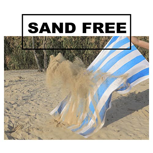 Antfuny Luxury Microfiber Beach Towel, Absorbent Quick Dry Sandproof Compact, Adult Men Women Yoga Gym Blanket Thing Outwork Towels Camping Gear Fast Drying Lightweight Soft Packable Striped #TOP3