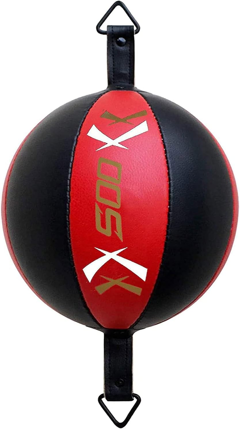 Speed Punching Bag DoubleEnd Bag Leather Hanging Boxing Speed Ball MMA