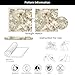 REDAMANCY Vintage Golden White Magnolia Floral Tree Branch Peel and Stick Wallpaper Stick on Contact Paper Vintage Wall Paper Easy Peel Off for nightstand Drawer Cabinet Renter