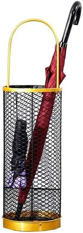 Metal Umbrella Stand ，Umbrella Holder with Hooks Portable Entryway Storage Umbrella Rack for Home Office Indoor Outdoor