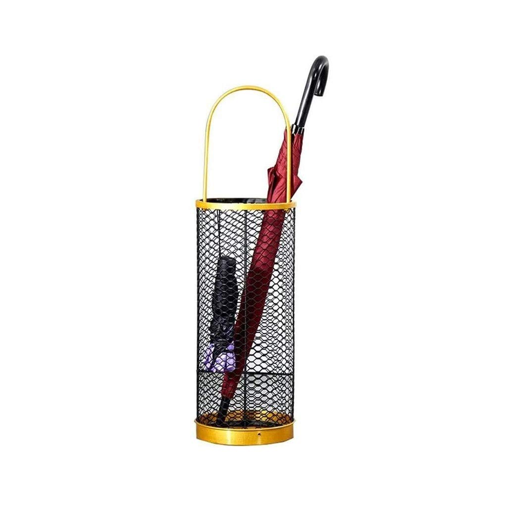 KLerDH Umbrella Stand, Metal ， with Hooks Portable Entryway Storage Rack for Home