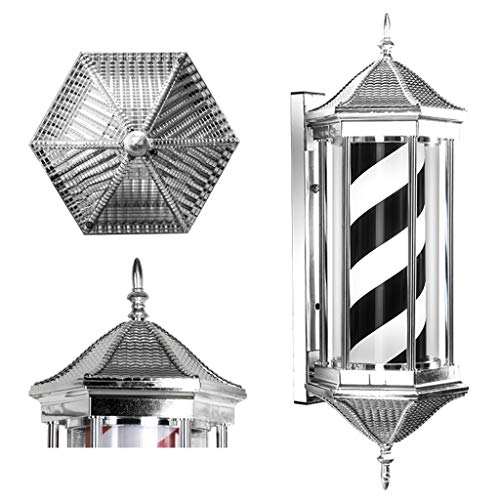 70cm Hair Salon Retro LED Rotary Barber Pole Store Signos Al aire libre Montado en la pared Impermeable Peluquería Light,A