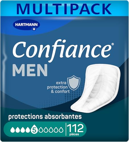 Protections anatomiques absorbantes hommes Confiance Men fuites urinaires 5 gouttes