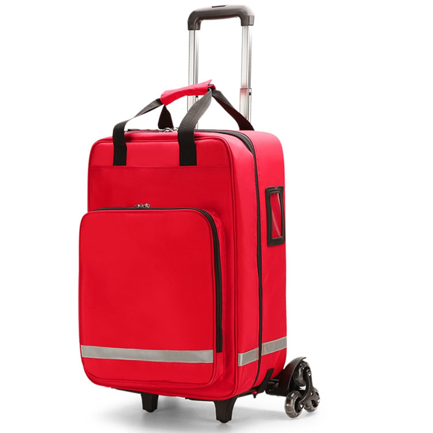 Winter Bolsa de Primeros Auxilios vacía para emergencias médicas, Impermeable, Multibolsillos para Viajes, Viajes de Campo, Camping, Senderismo (Color : Red)
