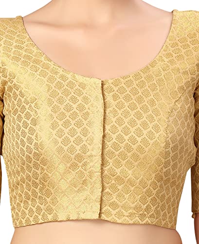 Image of Studio Shringaar Women's Polyester Elbow length sleeves Blouse