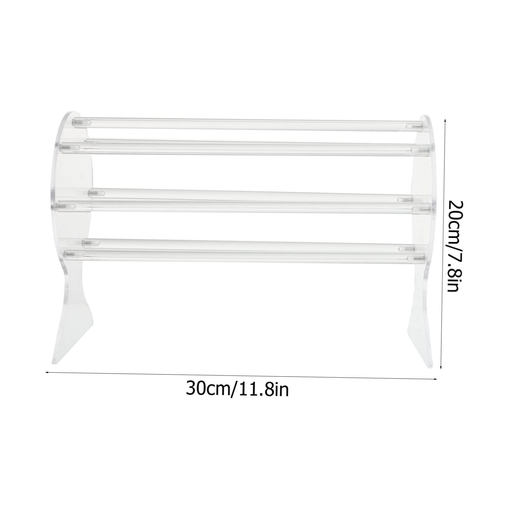 4 Acryl-Ständer Für Haarspangen & Scrunchies – Transparent, 19 Cm, Für Laden Oder Zuhause