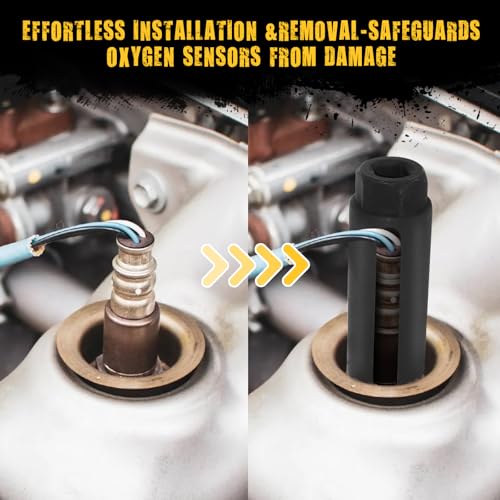 image for Nwsuewi O2 Sensor Socket, 1/2 Inch Drive by 7/8 Inch Oxygen Sensor Soc