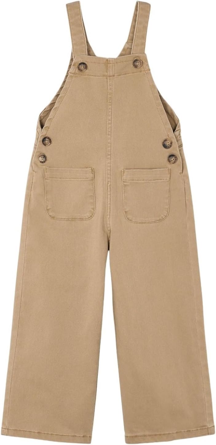 Mayoral Peto sarga Overalls for Girls Camel