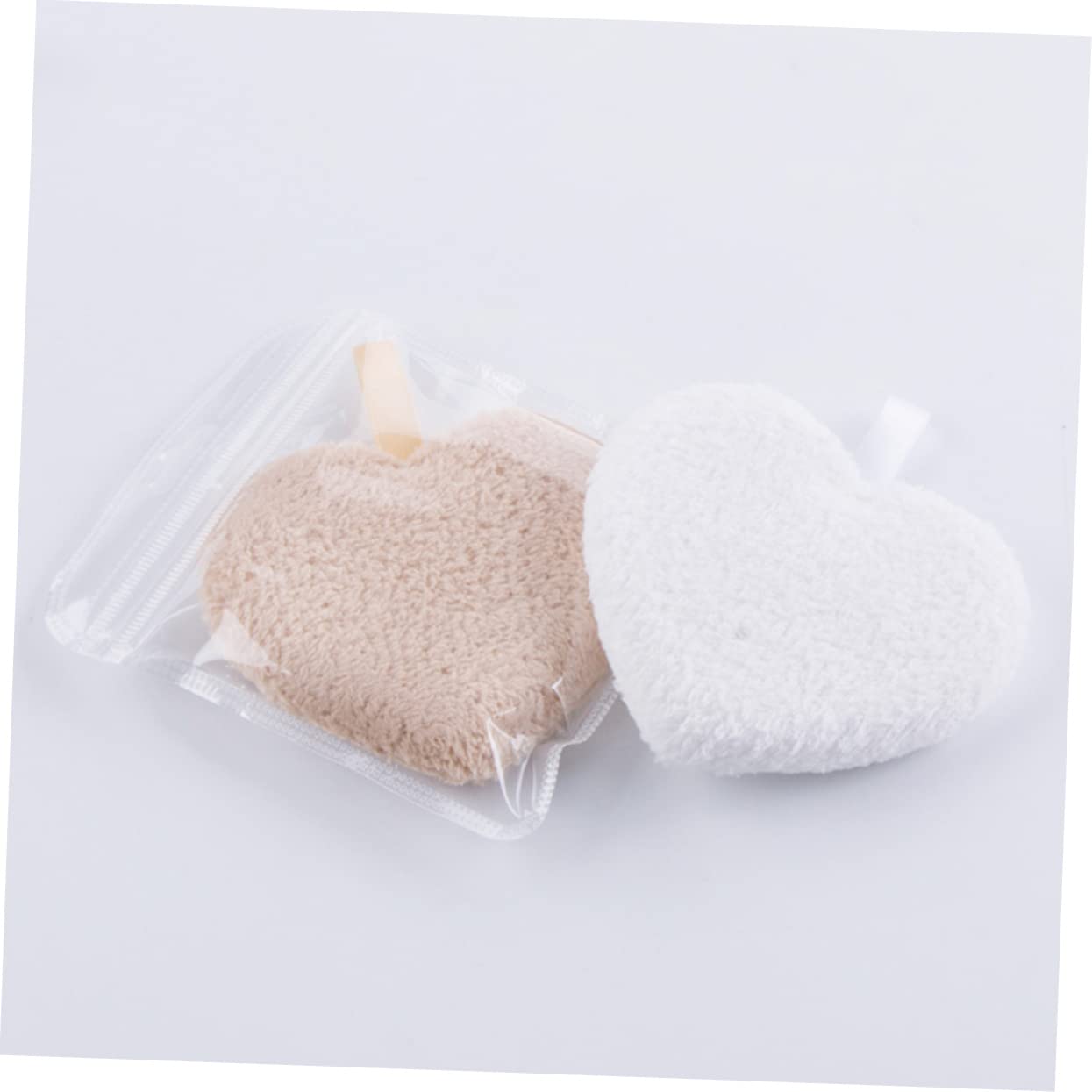 FOMIYES 3pcs Heart Shape Makeup Remover for Face Cleansing Makeup Sponge for Women
