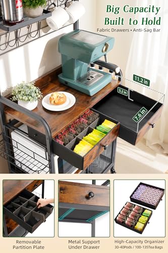 Filano Rolling Coffee Bar Cart