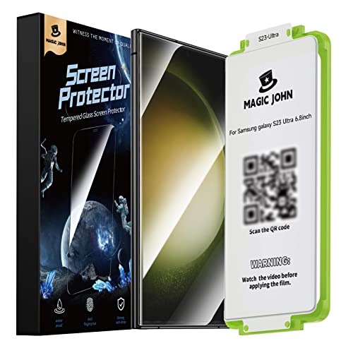 MAGIC JOHN 2 Pack for Samsung Galaxy S23 Ultra Screen Protector-PET Film by MAGIC JOHN - Used condition - CA$17.49