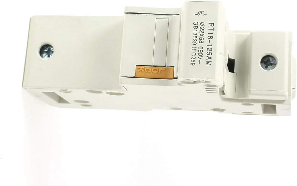 Aexit RT18-125AM AC Electrical 690V 125A 1 Pole 1P 22x58mm Cylindrical Fuse Fuses Holder Base