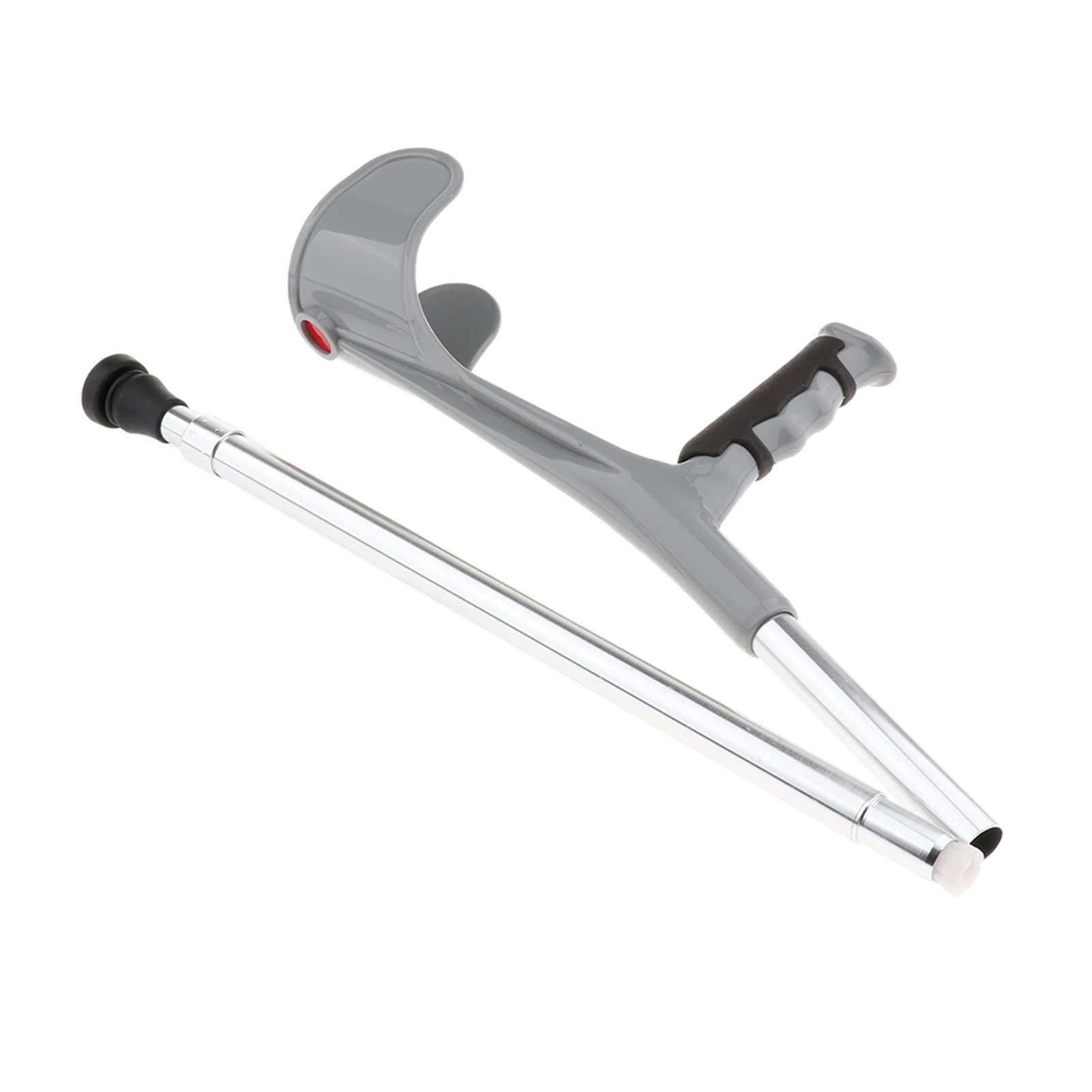 Muletas de antebrazo de aluminio, muletas de antebrazo para adultos, muletas para caminar, muletas de antebrazo de aluminio muleta plateada, paquete de 2 de moda