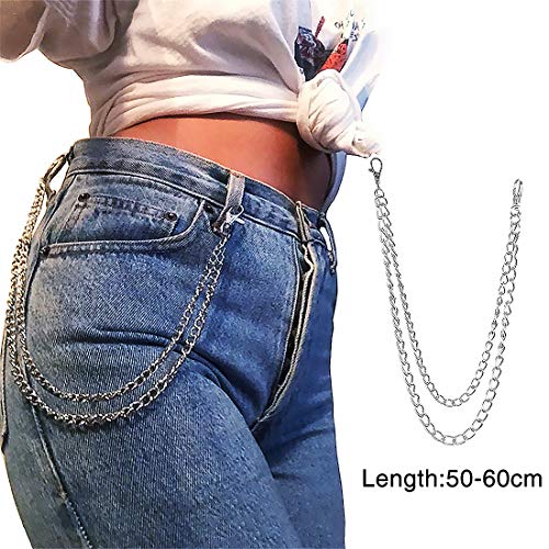 Punk pantaloni dei pantaloni Jean raccoglitore