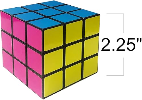 Miniatura 3 de ArtCreativity Juego de 4 cubos de rompecabezas de neón, rompecabezas 3D para niños con colores vibrantes, rompecabezas de rompecabezas y juguetes de