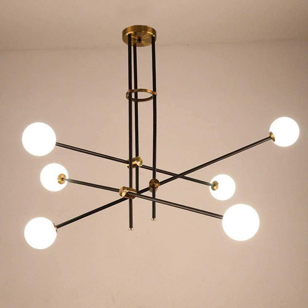 KFDQ Chandelier,Postmodern New Magic Bean Chandelier Living Room Dining Room Dining Table Glass Chandelier Creative Bedroom Study Long round Lamps Decoration