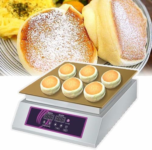 Nonstick Electric Pancake & Waffle Maker, Versatile Soufflé & Dorayaki Machine with Copper Heating Plate for Home, Kitchen, Restaurant & Bakery Use
