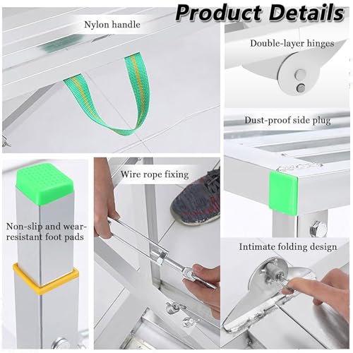 Tabouret échelle multifonctionnel et robuste à capacité de 880 LB