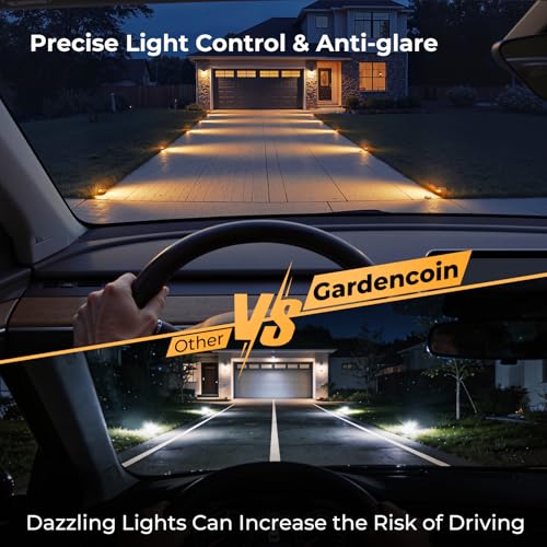 Gardencoin Brass Well Lights Outdoor 12V LED Low Voltage Landscape In Ground Light Waterproof Up Lighting Fixture, Bronze Accent Lighting Fixture Without MR16 Bulb, 4 Pack by Gardencoin - Image 3