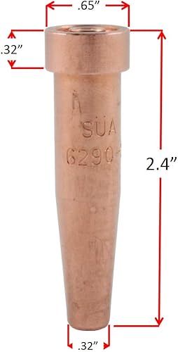 Miniatura 2 de SÜA - (3 unidades) SÜA - 6290-1 - Punta de corte de acetileno - Compatible con antorchas Harris - #1