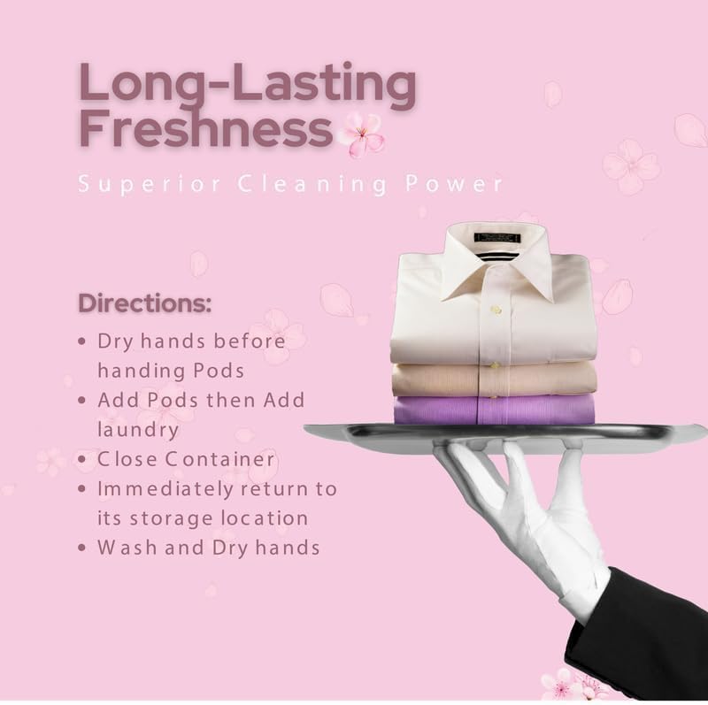 Gold n Pearls 4-in-1 Laundry Detergent Pods, Cherry Velvet Scent, 52 Count - Stain Remover, Fabric Softener, Deep Cleaning, Long-Lasting Fresh Cherry Fragrance, HE & Cold Water Compatible