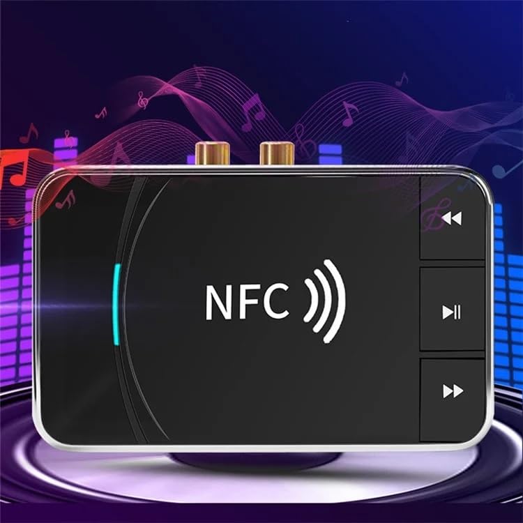 T39 Wireless NFC Bluetooth 5.0 Receiver Transmitter 3.5mm AUX HiFi Stereo Audio Adapter 15m Effective Range, 3.5mm AUX or RCA Input Speaker, for Wired Speaker, Soundbar, Home Theater-picture-43