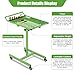 Rolling Tool Tray with Wheels, Adjustable Height Mobile Work Table, 300 LBS Capacity, Mobile Rolling Tool Table for Garage, Shop, Green 29×20×34In