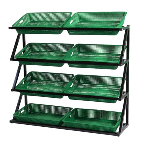 Estante para verduras comercial de 43 pulgadas: ideal para fruterías y tiendas